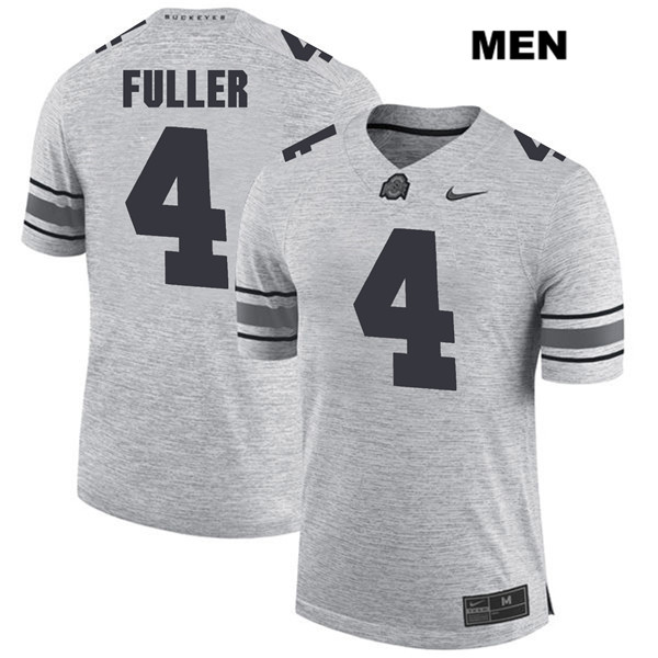 Ohio State Buckeyes Men's Jordan Fuller #4 Gray Authentic Nike College NCAA Stitched Football Jersey VL19L52AU